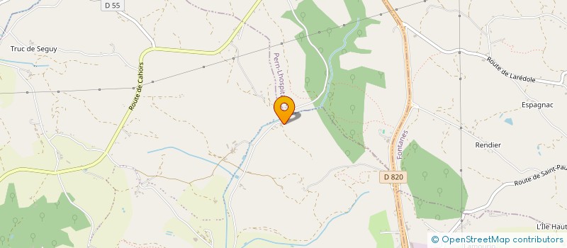 localisation de l'entreprise COMBE CAVE  PERN