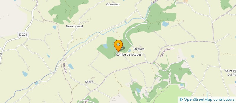 localisation de l'entreprise COMBE DE JACQUES  DONDAS