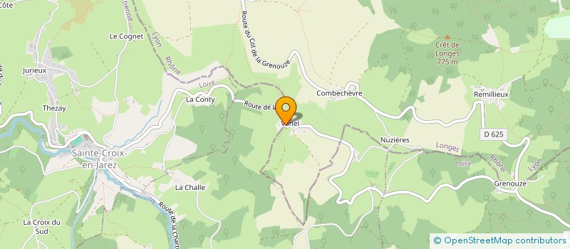 localisation de l'entreprise COMBE JF PLOMBERIE à SAINT-CHAMOND