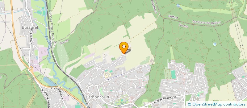 localisation de l'entreprise COMBE JUS  BETHONCOURT