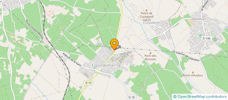 localisation de l'entreprise COMBE LIBRO  LIEURAN-LES-BEZIERS