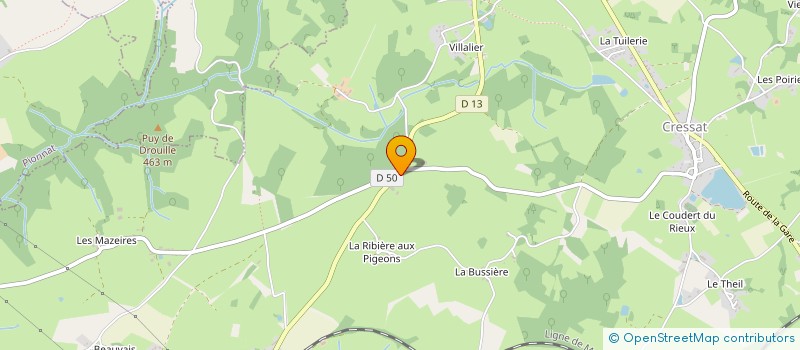 localisation de l'entreprise COMBE SAUVAGE à CRESSAT