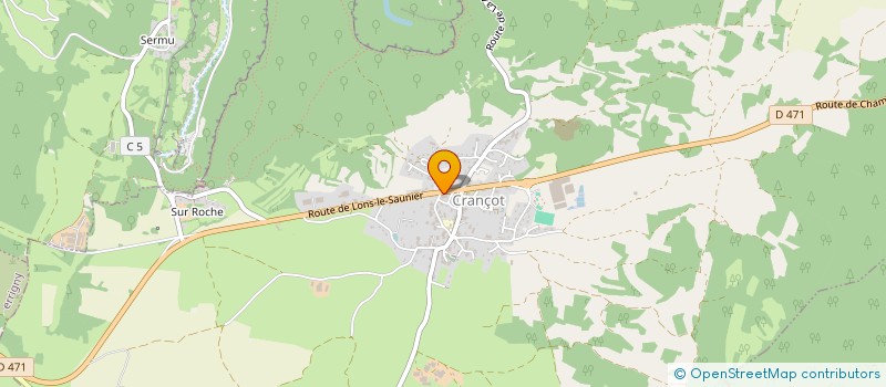 localisation de l'entreprise COMBE ZANCHI FENIET  VADANS