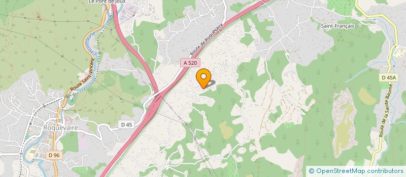 localisation de l'entreprise COMBEAU TERRASSEMENT  AURIOL