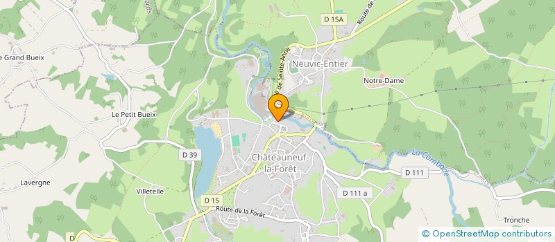 localisation de l'entreprise COMBEAUDOUX SA à SAINT-MEARD