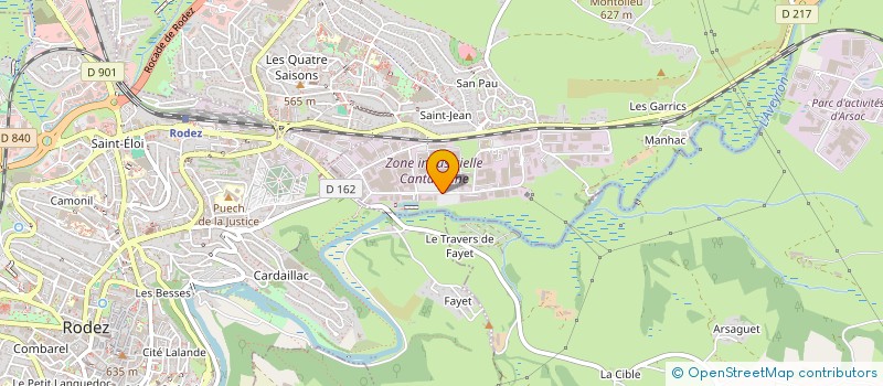 localisation de l'entreprise COMBEMALE MESSAGERIES à ONET-LE-CHATEAU