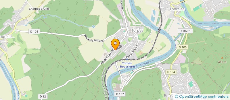 localisation de l'entreprise COMBES AUX FAIVES  TORPES