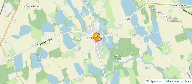 localisation de l'entreprise COMBET PLOMBERIE CHAUFFAGE  LE PLANTAY