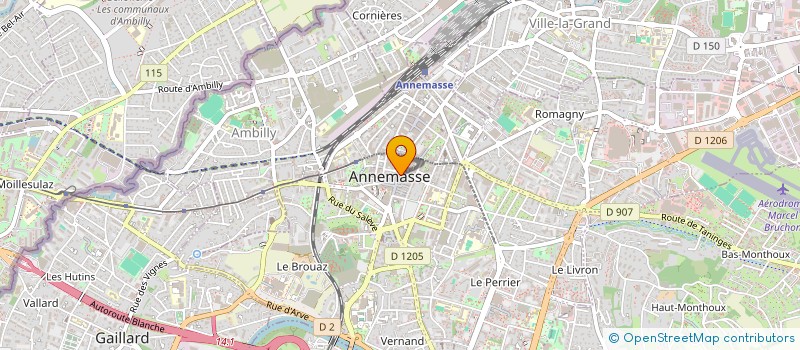 localisation de l'entreprise COMBI 74 à ANNEMASSE
