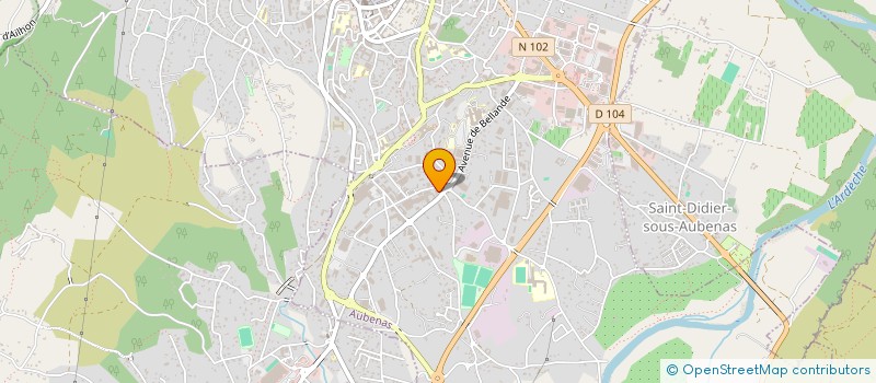 localisation de l'entreprise COMBI SEVEN'S à AUBENAS