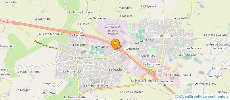 localisation de l'entreprise COMBICUT SARL à BEDEE