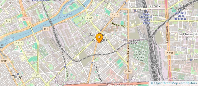localisation de l'entreprise COMBLE ENTRETIENS à SAINT-OUEN-SUR-SEINE