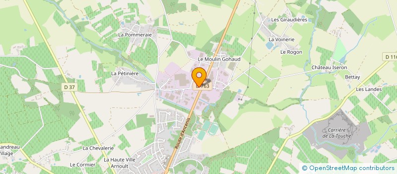 localisation de l'entreprise COMBLES D'EN FRANCE PAYS DE LA LOIRE à VALLET