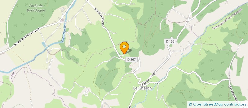 localisation de l'entreprise COMBLES ET SURELEV'ACTION  LE CHALON