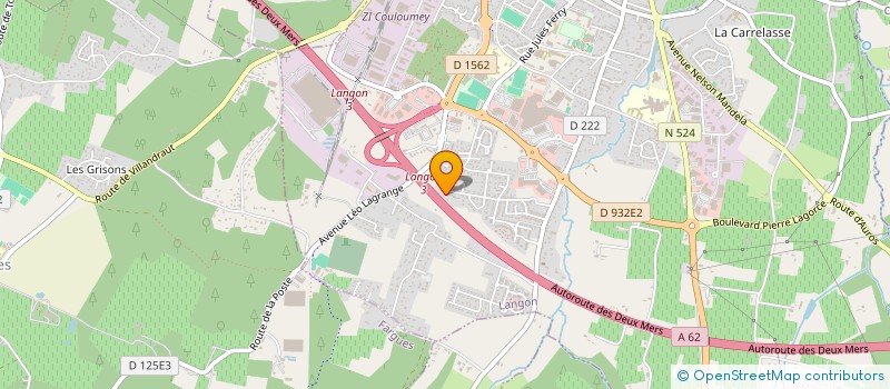localisation de l'entreprise COMBLOVE à LANGON