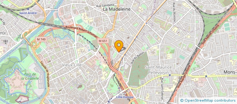 localisation de l'entreprise COMBO BY CGAHDF  LA MADELEINE