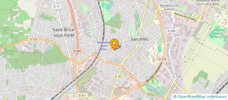 localisation de l'entreprise COMBO FUTSAL  SARCELLES