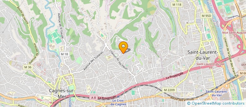 localisation de l'entreprise COMBO SAS  CAGNES-SUR-MER