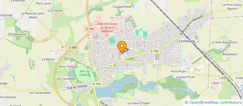 localisation de l'entreprise COMBOURG DISTRIBUTION à COMBOURG