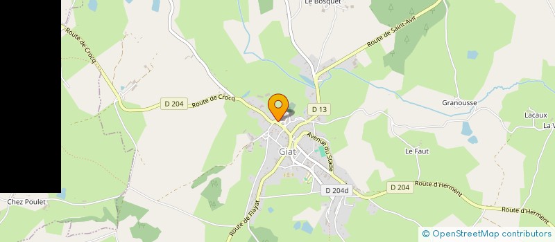 localisation de l'entreprise COMBRAILLES ELEC à GIAT