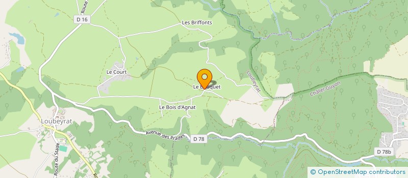 localisation de l'entreprise COMBRAILLES MULTI SERVICES  LOUBEYRAT