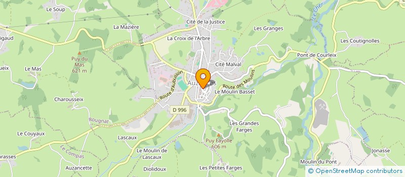 localisation de l'entreprise COMBRAILLES RESEAUX à AUZANCES