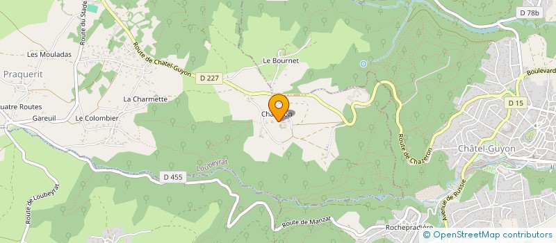 localisation de l'entreprise COMBRAILLOUX  LOUBEYRAT