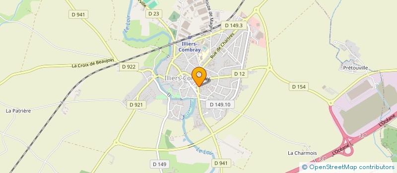 localisation de l'entreprise COMBRAY RUGBY CLUB à ILLIERS-COMBRAY