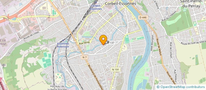 localisation de l'entreprise COMBRESSONNES à CORBEIL-ESSONNES