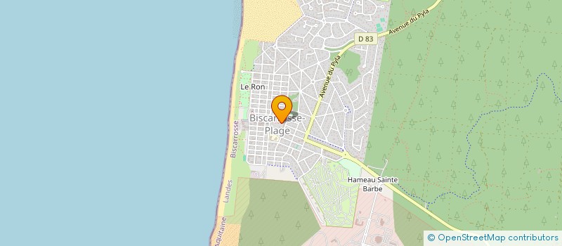 localisation de l'entreprise COMBRET HUGO  BISCARROSSE