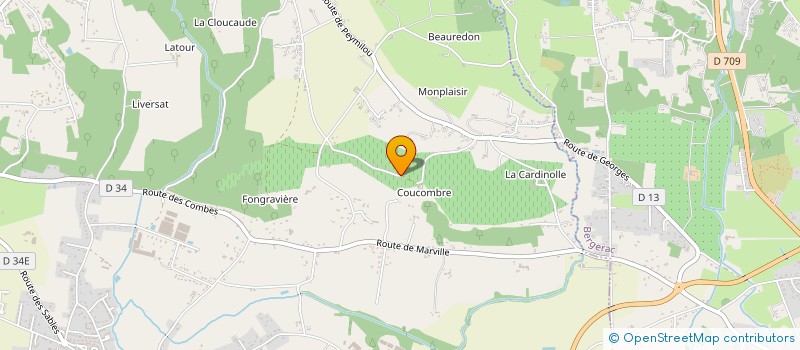 localisation de l'entreprise COMBRILLAC  PRIGONRIEUX