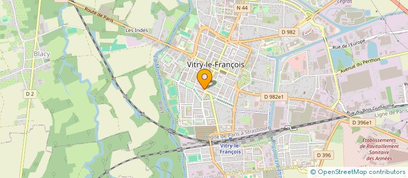 localisation de l'entreprise COMBUSTIBLES BROUILLARD à VITRY-LE-FRANCOIS