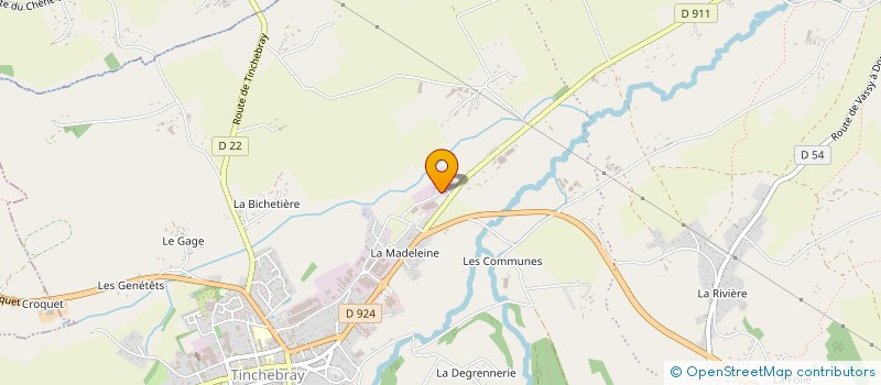 localisation de l'entreprise COMBUSTIBLES J.F. GUESDON  TINCHEBRAY-BOCAGE