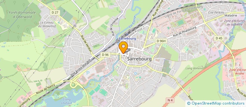 localisation de l'entreprise COMBUSTIBLES WEBER à SARREBOURG