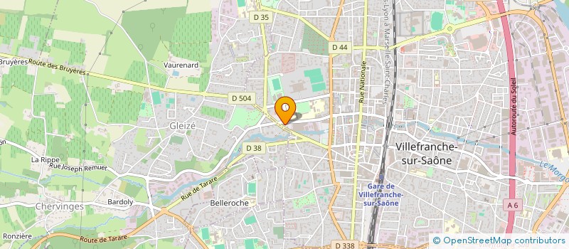 localisation de l'entreprise COMC  VILLEFRANCHE-SUR-SAONE