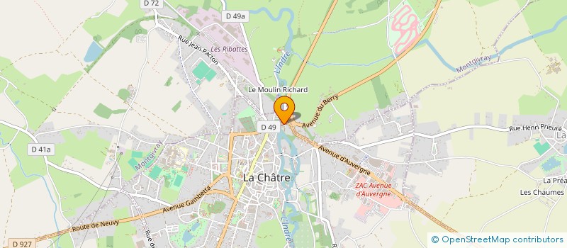 localisation de l'entreprise COMC LA CHATRE CYCLOTOURISME à LA CHATRE