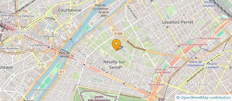 localisation de l'entreprise COMC2 à NEUILLY-SUR-SEINE