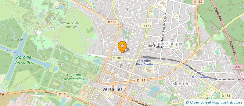 localisation de l'entreprise COMCABLE à VERSAILLES