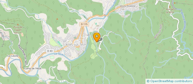 localisation de l'entreprise COMCAT PRODUCTION  ARLES-SUR-TECH