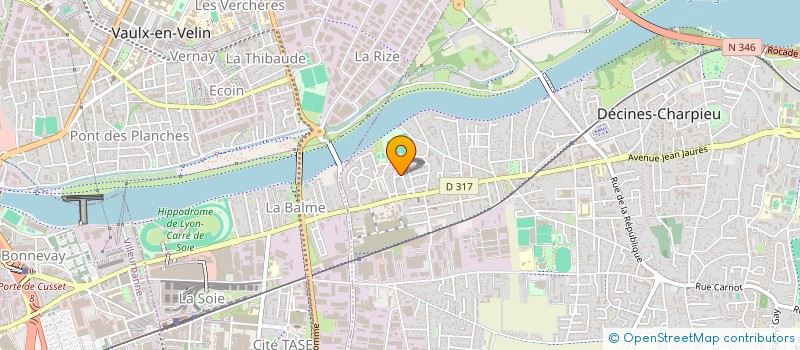 localisation de l'entreprise COMCB  DECINES-CHARPIEU