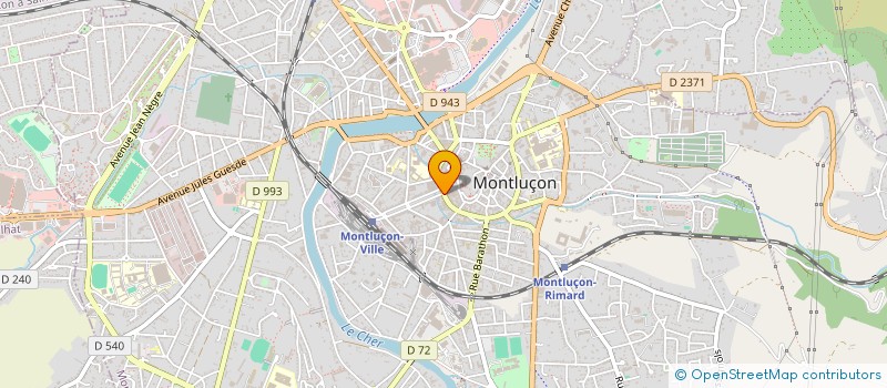 localisation de l'entreprise COMCENTRE EST à MONTLUCON