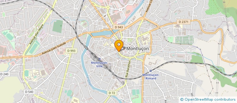 localisation de l'entreprise COMCENTRE SUD-OUEST à MONTLUCON