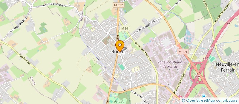 localisation de l'entreprise COMCHEMAT à RONCQ