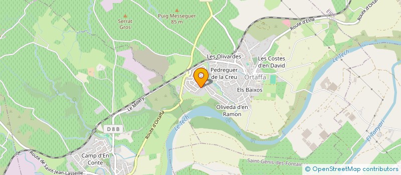 localisation de l'entreprise COMCOM  ORTAFFA