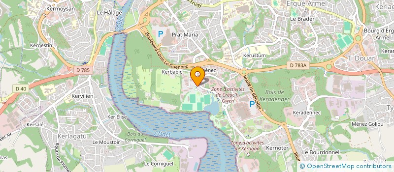 localisation de l'entreprise COMCONSEIL à QUIMPER