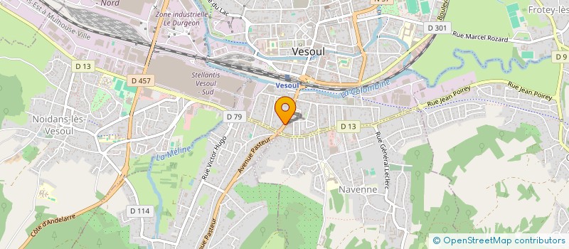 localisation de l'entreprise COME à VESOUL