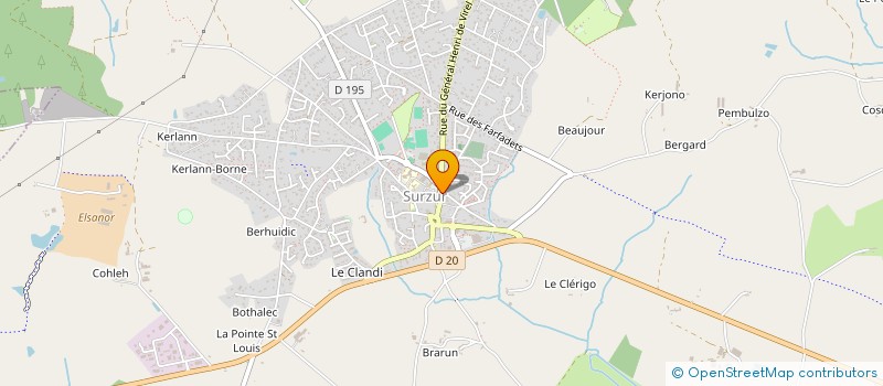 localisation de l'entreprise COME  SURZUR