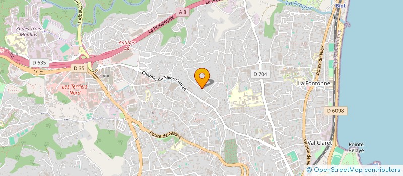 localisation de l'entreprise COME ASSUR à ANTIBES