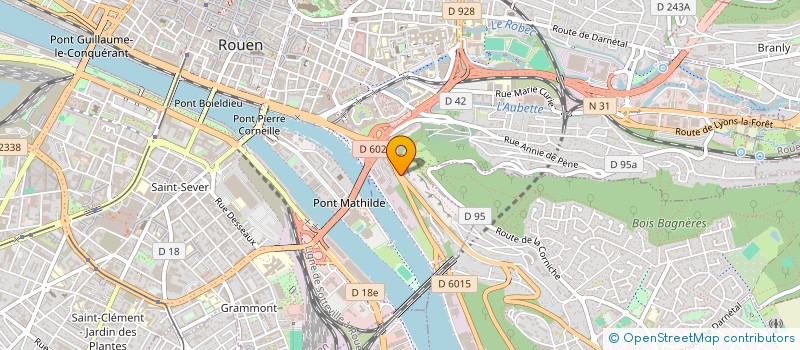 localisation de l'entreprise COME BACK à ROUEN