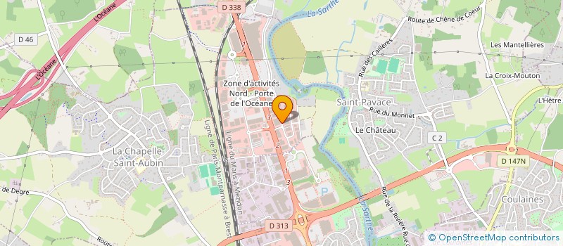 localisation de l'entreprise COME BEAUTY à LA CHAPELLE-SAINT-AUBIN